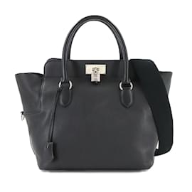 Hermès-Sac à main et épaule 2 en 1 Hermes Toolbox 26-Noir