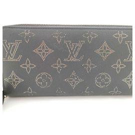 Louis Vuitton Long Wallet in Black Leather Black