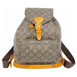 Louis Vuitton-Louis Vuitton Monogram Montsouris GM Backpack-Brown