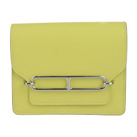 Hermès Hermes Lauris Luli Bi-fold Wallet in Lime Golden