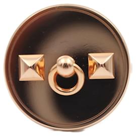 Hermès-Anneau de foulard Collier de Chien Hermes-Doré