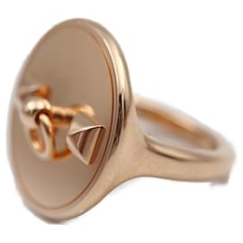 Hermès-Anneau de foulard Collier de Chien Hermes-Doré