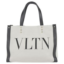 Borsa Mini Tote VLTN Valentino Garavani Nero Giallo