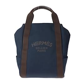 Hermès-Sac à dos de pansage Hermes-Marron,Rouge,Orange