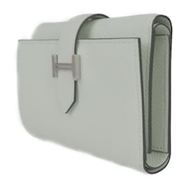 Hermès-Portefeuille tri-fold Hermes Bearn en Vert Fizz-Vert clair