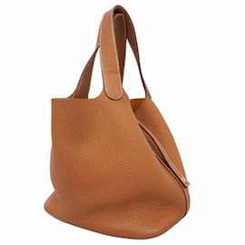 Hermès-Sac à main Hermes Picotin Lock MM-Doré