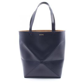 Borsa Tote Grande Loewe Puzzle Blu navy