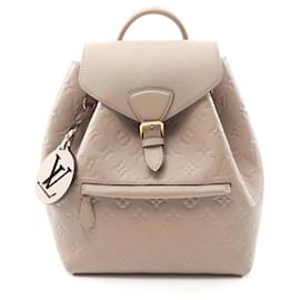 Louis Vuitton-Louis Vuitton Montsouris PM Backpack-Beige,Grey