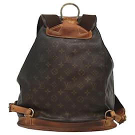 Louis Vuitton-LOUIS VUITTON Monogram Montsouris GM Backpack M51135 LV Auth 126277-Monogram