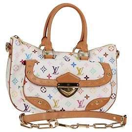LOUIS VUITTON Borsa Rita 2way Monogram Multicolore Bianca M40125 LV Auth 121279V Bianco