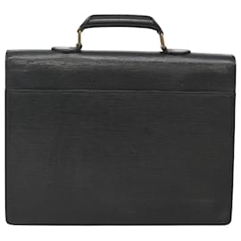 Louis Vuitton-LOUIS VUITTON Epi Serviette Conseiller Business Bag Black M54422 LV Auth 118840-Black