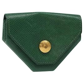 Hermès-Porte-monnaie en cuir HERMES Revan Cattle Vert Auth bs26306-Vert