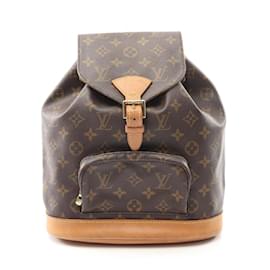 Louis Vuitton-Louis Vuitton Montsouris MM Monogram Backpack-Brown
