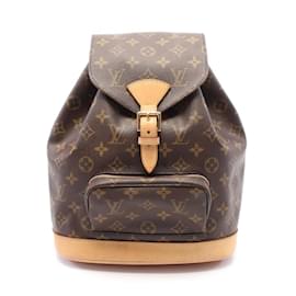 Louis Vuitton-Louis Vuitton Montsouris MM Monogram Backpack-Brown