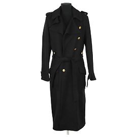 Laurence Bras Black wool coat Black