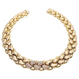 Collier-Sautoir CHOPARD CASMIR, or et diamants. Autre