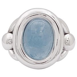 Poiray-Ring, Aquamarin und Weißgold Andere