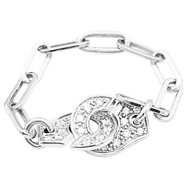 Dinh Van ring, "Menottes R7.5", white gold, diamonds. Other