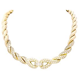 Collar vintage Fred, oro amarillo y diamantes. Otro