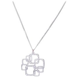 Dinh Van necklace, 'Surimpression', white gold, diamonds. Other