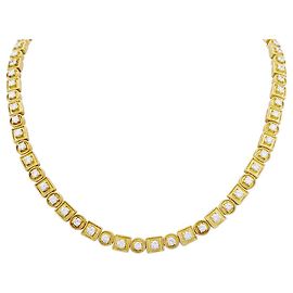 Collier Lalaounis, "Byzantine", or jaune et diamants. Autre
