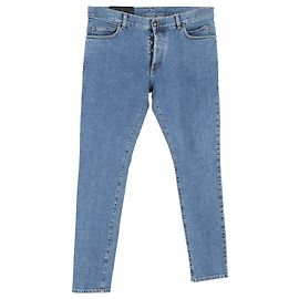 Jeans Balmain en denim bleu clair Bleu Bleu clair