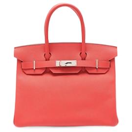 Hermès-Sac à main Hermes Birkin 30 Epsom-Rose,Autre