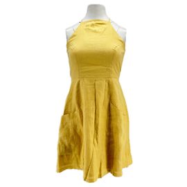Reformation Vestido amarillo Amarillo