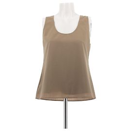 Autre Marque Top marrom sem mangas de lã Marrom