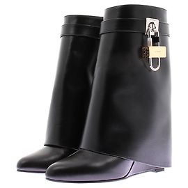 Givenchy Botines 'Shark Lock' de cuero negro Negro