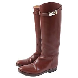 Hermès Hermes Kelly Metall Springstiefel Braun 35 Braun