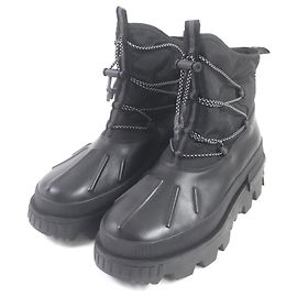 Bottes de trekking en cuir Moncler MALLARD noires Noir