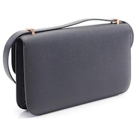 Hermès-Sac à épaule Hermes Constance Elan Epsom-Noir