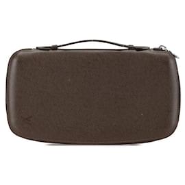 Louis Vuitton-Louis Vuitton Organizer Atoll Taiga Long Wallet-Brown