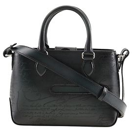 Sac à main en cuir Berluti 2WAY vert Vert