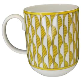 Hermès-Mug Ahiru en céramique Soleil Hermes A2404670-Blanc