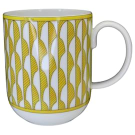 Hermès-Mug Ahiru en céramique Soleil Hermes A2404670-Blanc