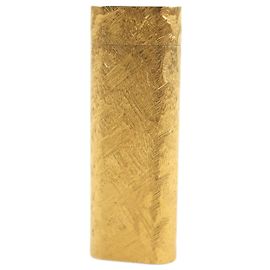 & Other Stories Cartier Oval Pattern Gold Lighter Golden