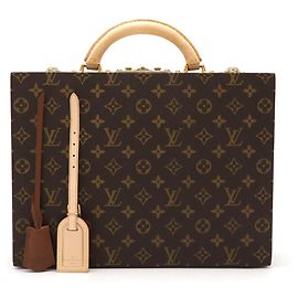 Estuche de joyas Monogram de Louis Vuitton Castaño Bronce