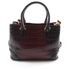 & Other Stories Bolsa de mão crocodilo Bordeaux Japão Mulheres Marrom Bordeaux