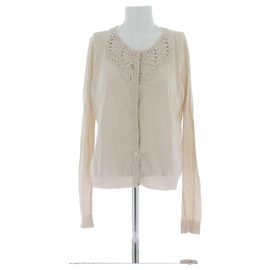 Christian Dior Cardigan beige de algodón Beige