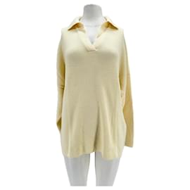 Autre Marque FFORME Wollpullover Off-white Khaki