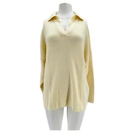 Autre Marque Pull en laine FFORME blanc cassé Kaki