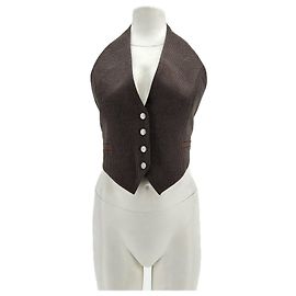 Autre Marque Gilet sans manches marron Brown