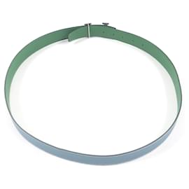 Hermès-Ceinture en cuir réversible avec boucle argentée HERMES H Touareg-Autre