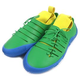 Sneaker Climber Bottega Veneta Verde Blu Giallo Blu Verde Giallo