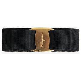 Salvatore Ferragamo Clip per capelli con fiocco nero Nero