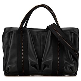 Hermès-Sac 2 en 1 Veaudermes PM Horizontale de la caravane Hermes-Noir