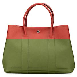 Hermès-Sac Tote Country Garden Party d'Hermès-Rouge