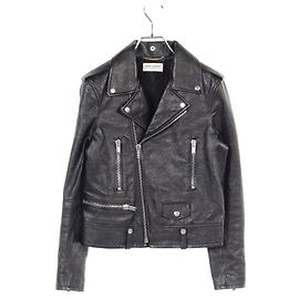 Yves Saint Laurent Saint Laurent Paris CLASSIC MOTORCYCLE JACKET Leather Jacket Black